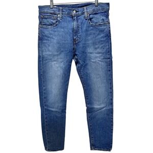 Levi's Women's 512 Slim Taper Fit Jeans 33x29 Denim Big‎ E Distressed Premium